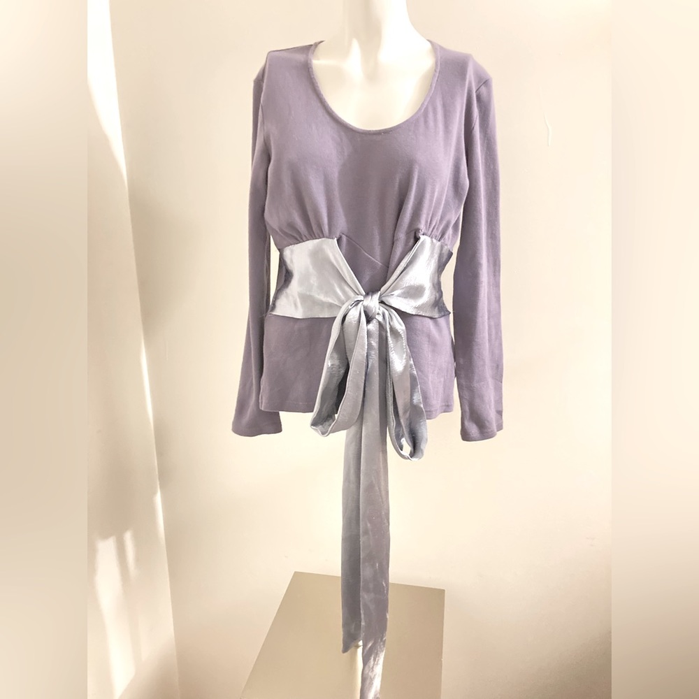 Lost Ink Blouse with Big Bow